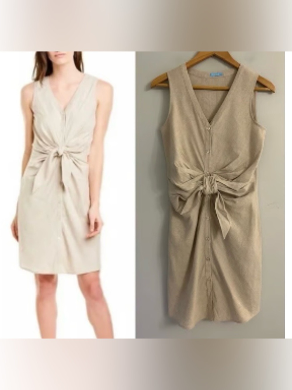 J. McLaughlin Sleeveless Linen Blend Selena Dress NWT